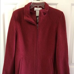 NWT rich red Jones New York wool jacket